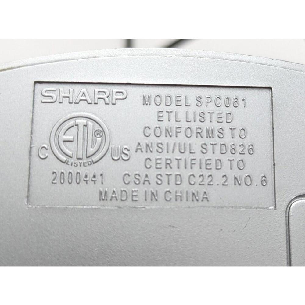 Sharp SPC061 Digital Silver LED Easy Read Alarm Clock Testing Working - Picture 4 of 4